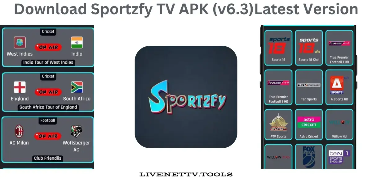 Download Sportzfy TV APK (v6.3)Latest Version