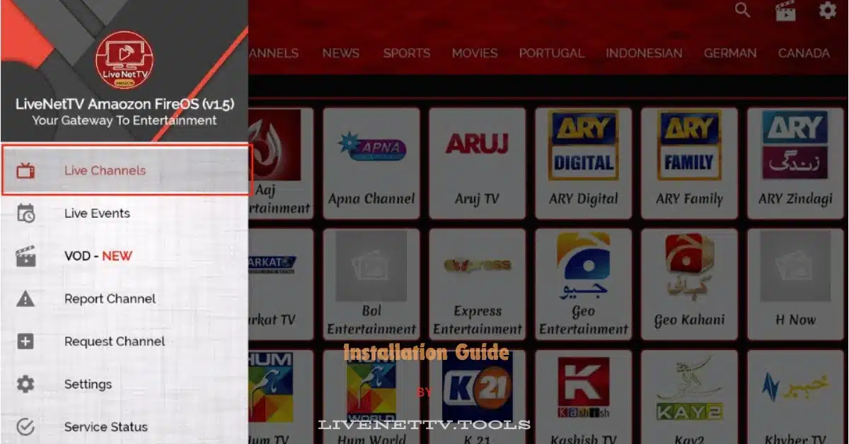 How to Install Live Net TV on TV Stick/Fire Stick in 2024