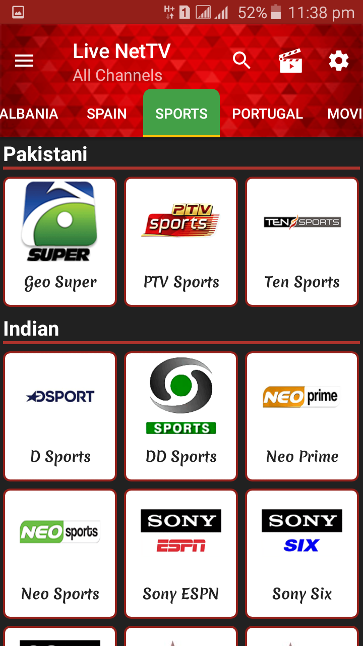 Live Net TV (Ad Free) Screenshot