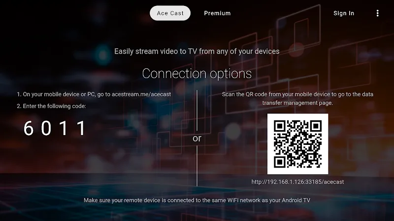 ACE Stream Media Screenshot