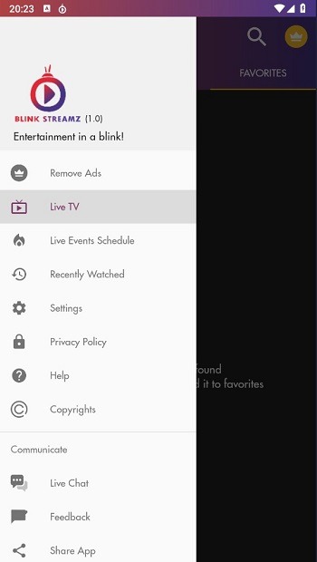 Blink Streamz APK Screenshot