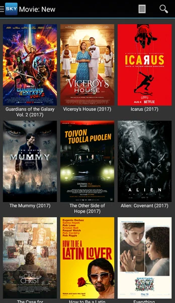 Sky HD Movies APK Screenshot