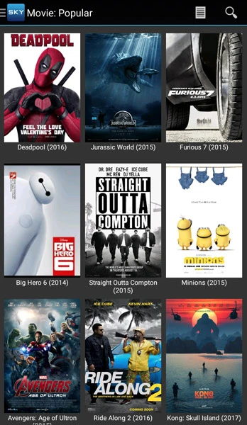 Sky HD Movies APK Screenshot