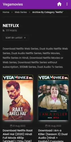 Vegamovies APK Screenshot