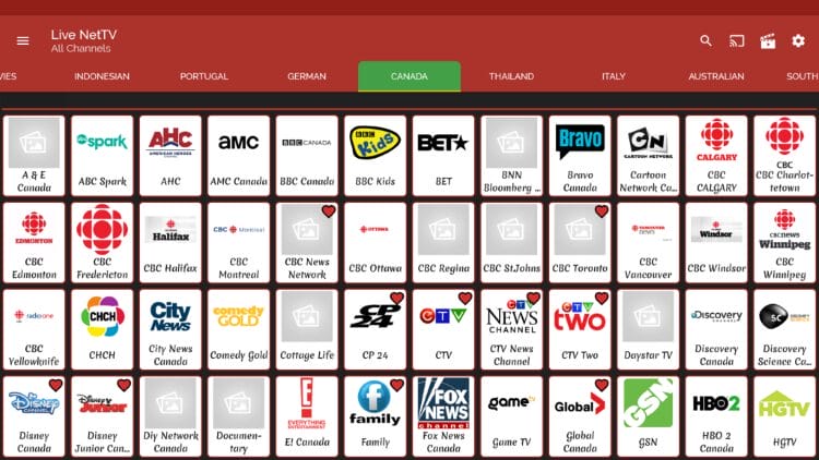 Live Net TV (Pro) Screenshot