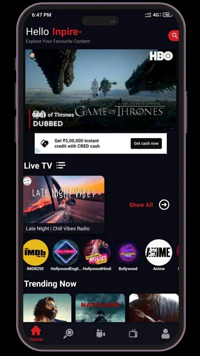 Movies Hub APK Screenshot