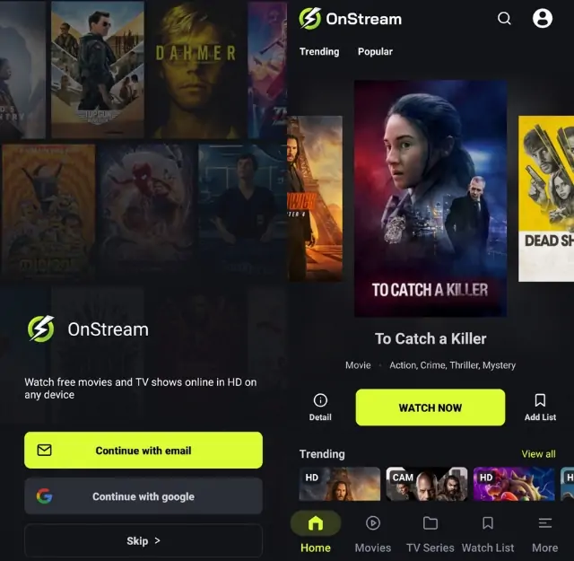 OnStream Screenshot