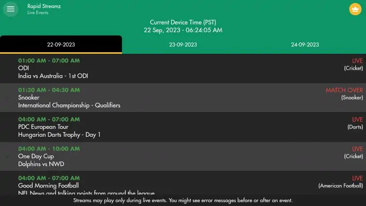 Rapid Streamz APK Screenshot