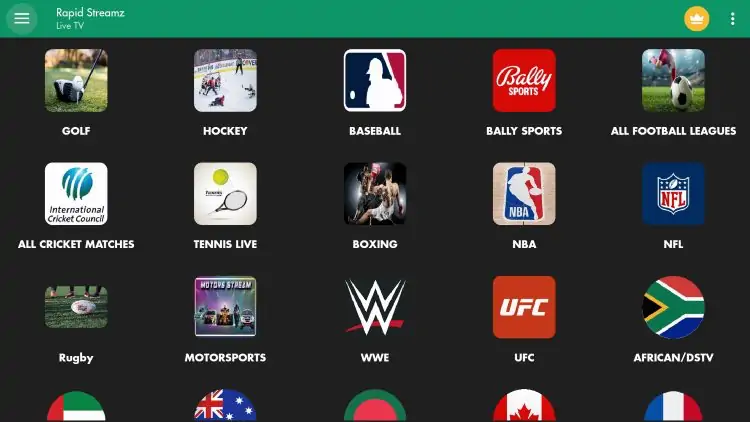 Rapid Streamz APK Screenshot