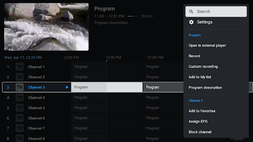 TiviMate IPTV Player Screenshot