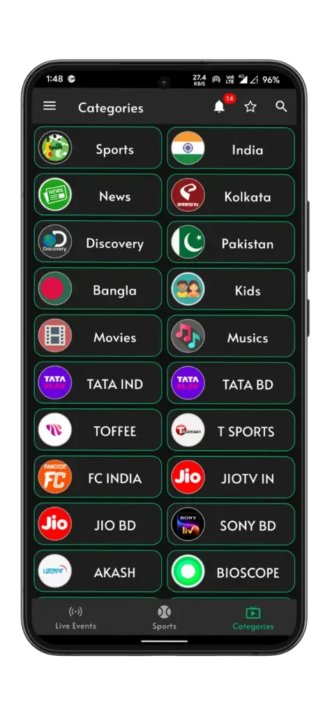 Cricfy TV APK Screenshot