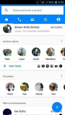 Facebook Messenger Screenshot