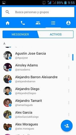 Facebook Messenger Screenshot