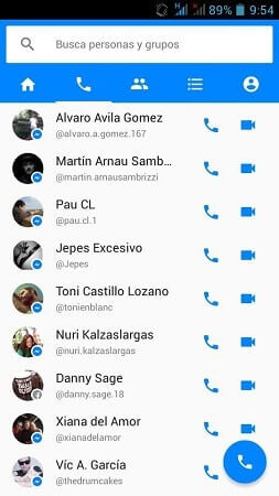Facebook Messenger Screenshot