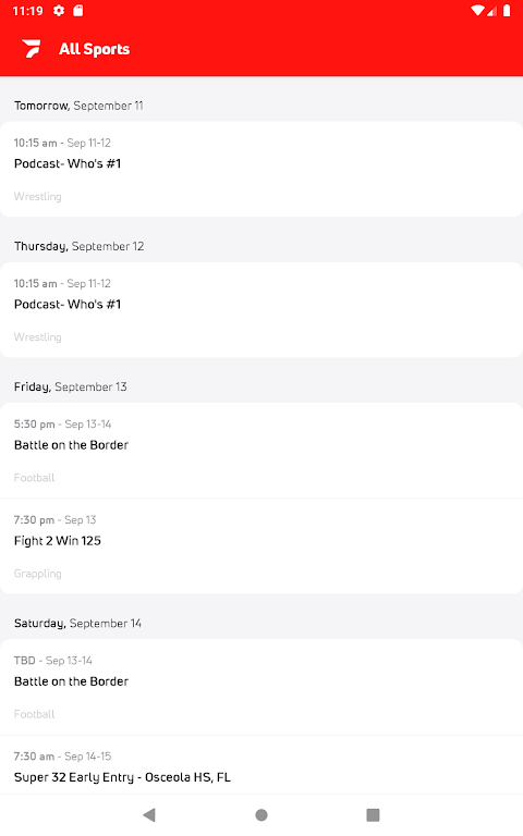 FloSports Screenshot