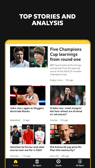 BBC Sport Screenshot