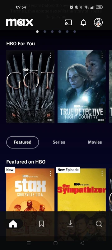 HBO Max Screenshot
