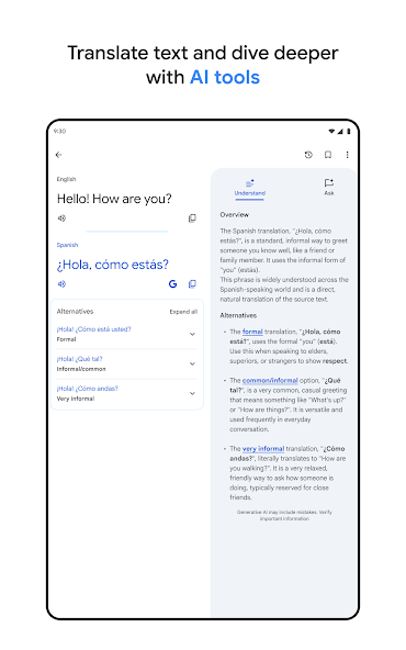 Google Translate Screenshot