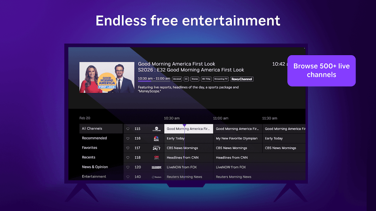 The Roku Channel Screenshot